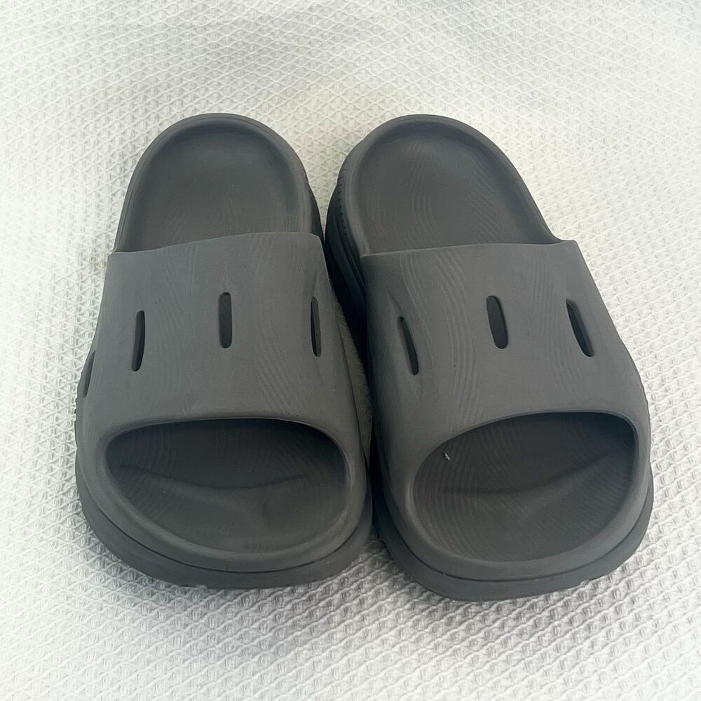 Hoka Ora Recovery Slide 3 Gray Sandals Unisex Size W8 M6 Comfort Slides - Picture 2 of 10